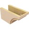 Ekena Millwork 6in. W x 6in. H x 12in. L Rivera Woodgrain TimberThane Rafter Tail, Primed Tan RFTUR06X06X12RIVRCPR - alternate 2